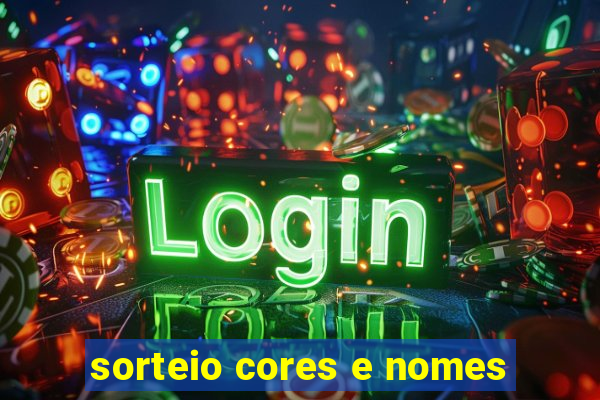 sorteio cores e nomes